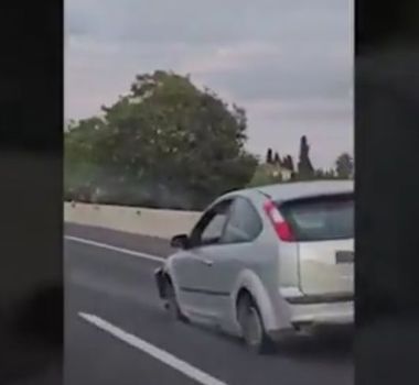 Imagem - Vídeo: motorista percorre 14 km sem rodas em rodovia de Mallorca