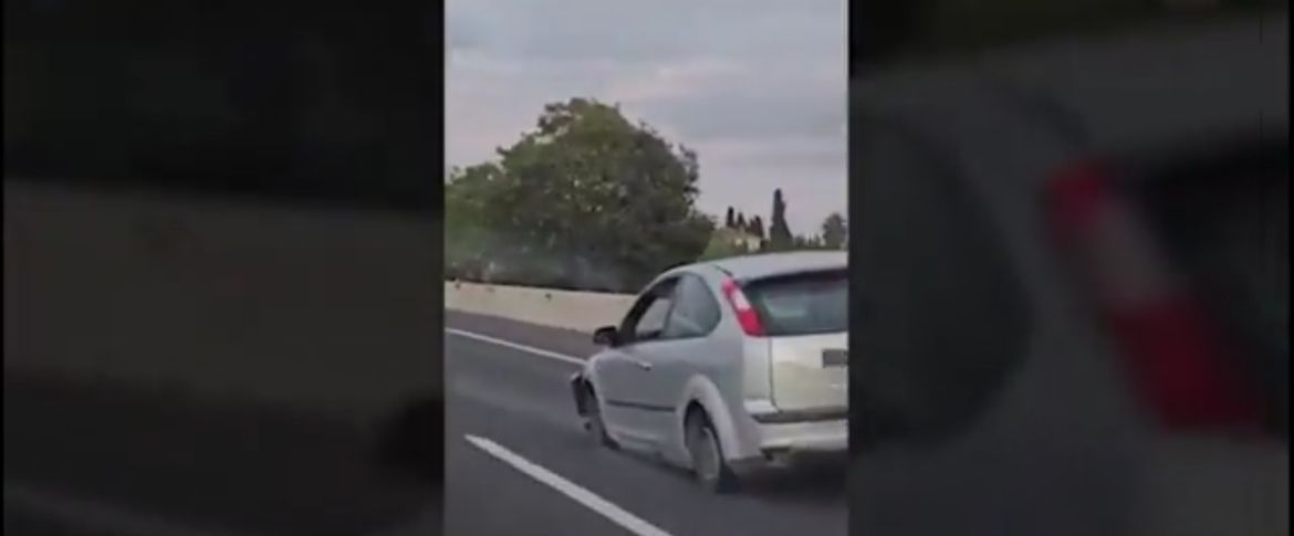 Vídeo: motorista percorre 14 km sem rodas em rodovia de Mallorca