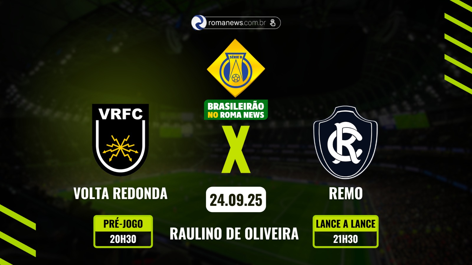 Imagem - Remo visita o Volta Redonda para manter vivo o sonho do G4 da Série B