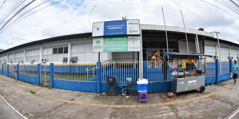 Unidade de Saúde do bairro da Marambaia.