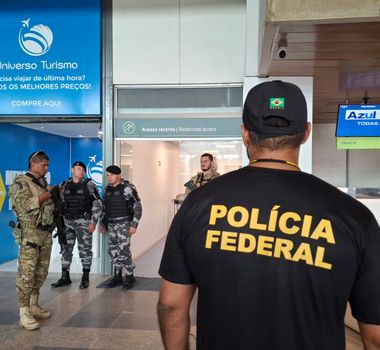 Imagem - PF realiza treinamento antibomba no Aeroporto