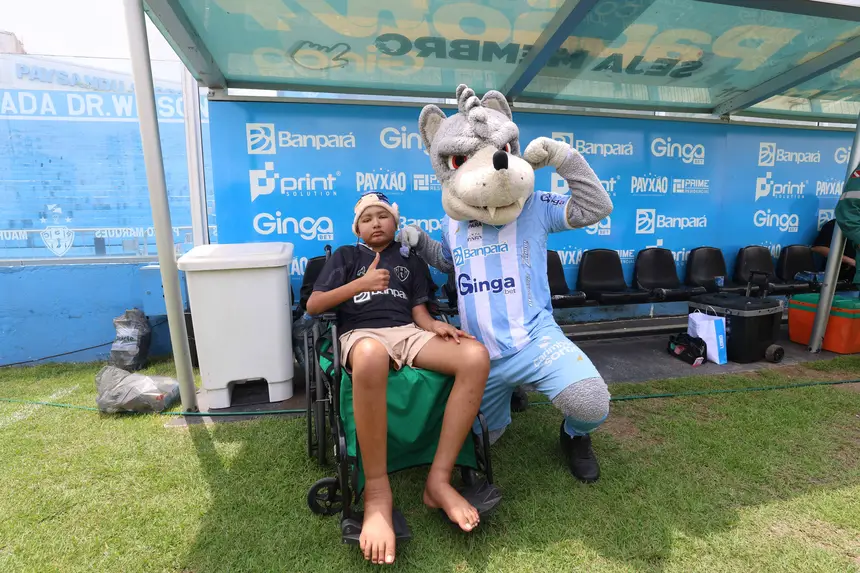 Imagem - Torcedor com câncer realiza sonho de conhecer a Curuzu e jogadores do Paysandu