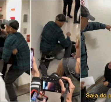 Imagem - Agente de imigração dos EUA empurra mulher estrangeira na frente dos filhos; vídeo