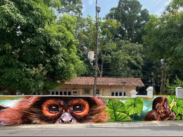 Os 19 painéis autorais produzidos por artistas selecionados em edital público, é resultado da parceria do Goeldi com o Museu de Arte Urbana de Belém (Maub).