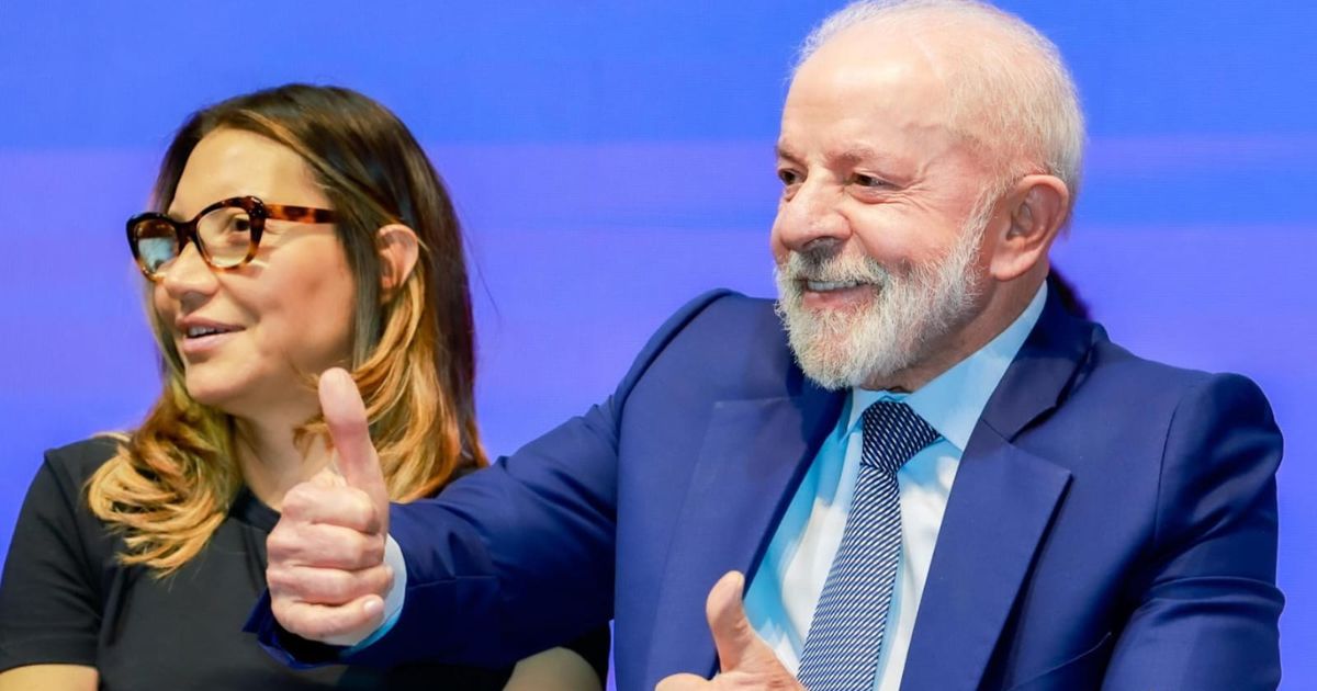 Presidente Luiz Inácio Lula da Silva e a primeira-dama Rosângela da Silva