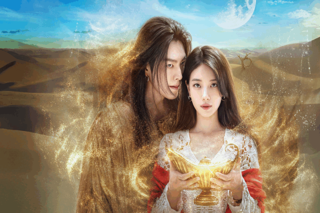 Em &#8220;Gênio dos desejos&#8221;, Ka-young liberta o gênio Iblis que transforma sua vida de forma inesperada (Imagem: Reprodução digital | Netflix)