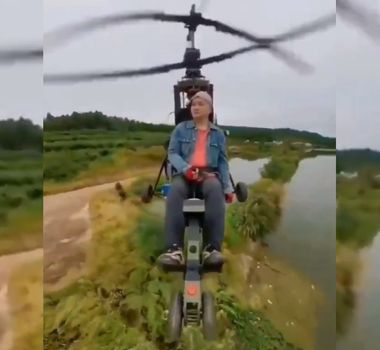 Imagem - Influenciador chinês morre ao vivo durante voo de helicóptero