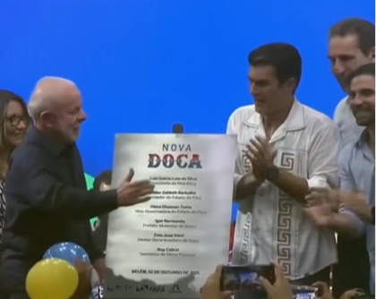 Lula inaugura Parque Linear da Nova Doca em Belém