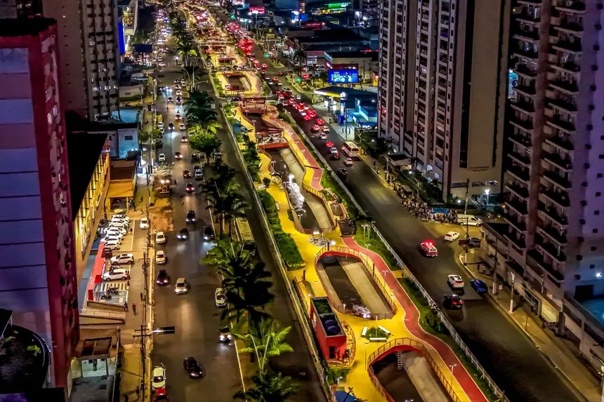 Parque Linear da Nova Doca, em Belém. 
