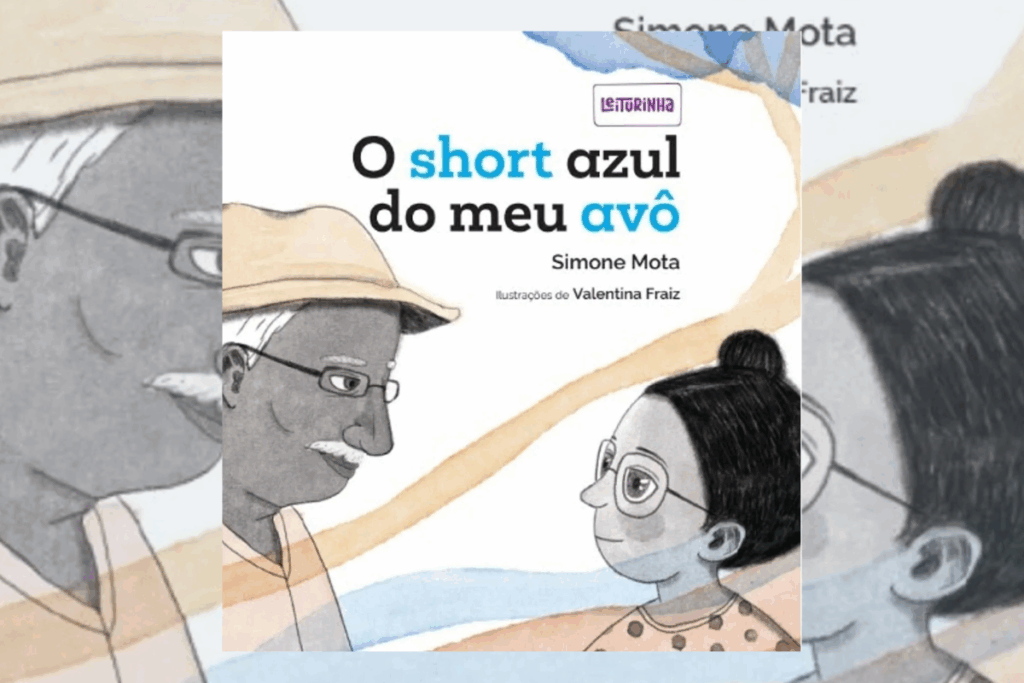 Em “O short azul do meu avô”, Cissinha sai à caça de um tesouro de família cheio de histórias (Imagem: Reprodução digital | Editora Leiturinha)