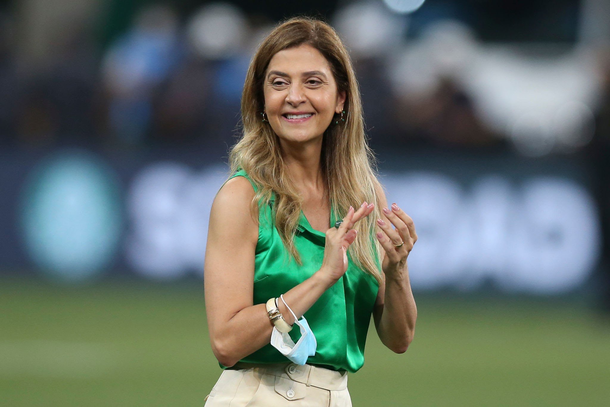Imagem - Presidente do Palmeiras, Leila Pereira ironiza Flamengo e fala em 'terraflamistas'