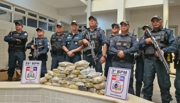 Polícia apreende 50 kg de skank em balsa em Santarém