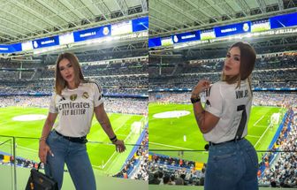 Vini Jr. brilha com dois gols no Bernabéu em jogo marcado por presença de Virginia Fonseca