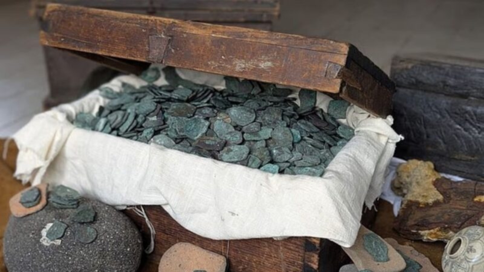A empresa responsável pela descoberta estima que as moedas raras valem US$ 1 milhão (cerca de R$ 5,3 milhões).
