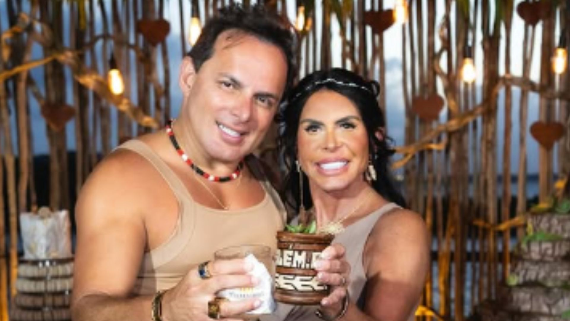 Esdras e Gretchen celebram cinco anos de casamento em Salinas