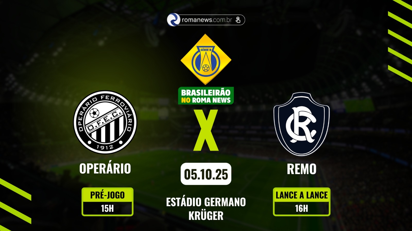Roma News faz a cobertura do jogo em tempo real - 