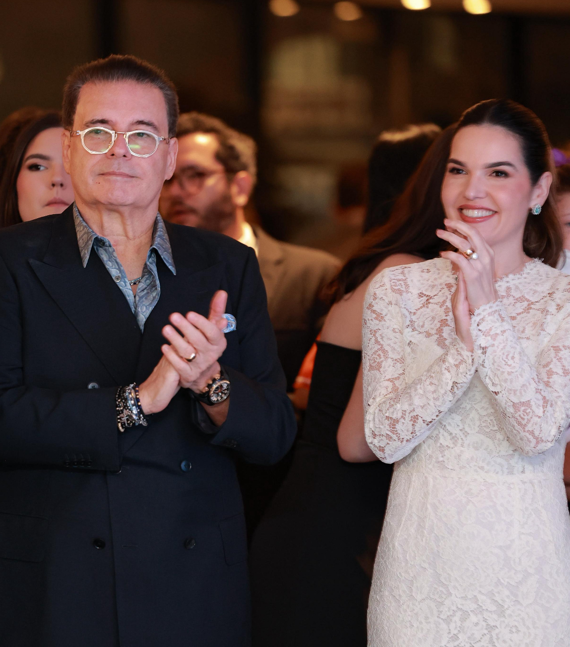 Romulo Maiorana Júnior e a esposa, Ana Lazera Maiorana