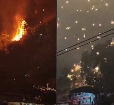 Imagem - Apresentação de drones termina em incêndio e correria na China; assista