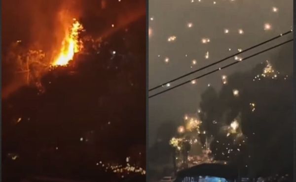 Apresentação de drones termina em incêndio e correria na China; assista