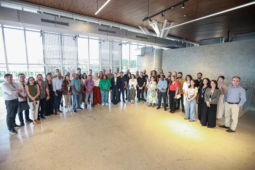 Integrantes do corpo técnico da UNFCCC no Parque da Cidade.