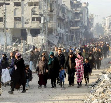 Imagem - Palestinos retornam a Gaza e encontram cenário de destruição após cessar-fogo