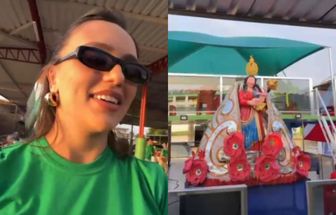Rafa Kalimann participa do Círio Fluvial em Belém; assista