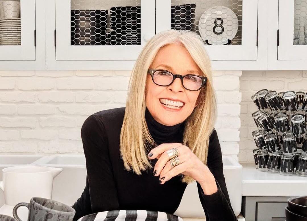 (Diane Keaton, atriz norte-americana faleceu neste sábado (11), na Califórnia)