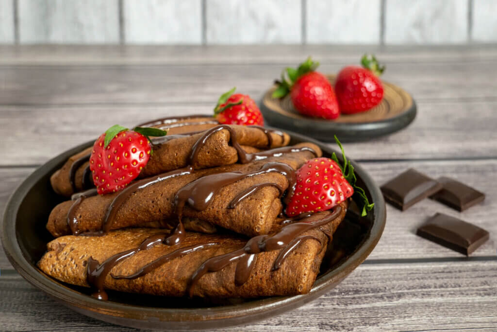 Crepe de chocolate (Imagem: Chitaika | Shutterstock)