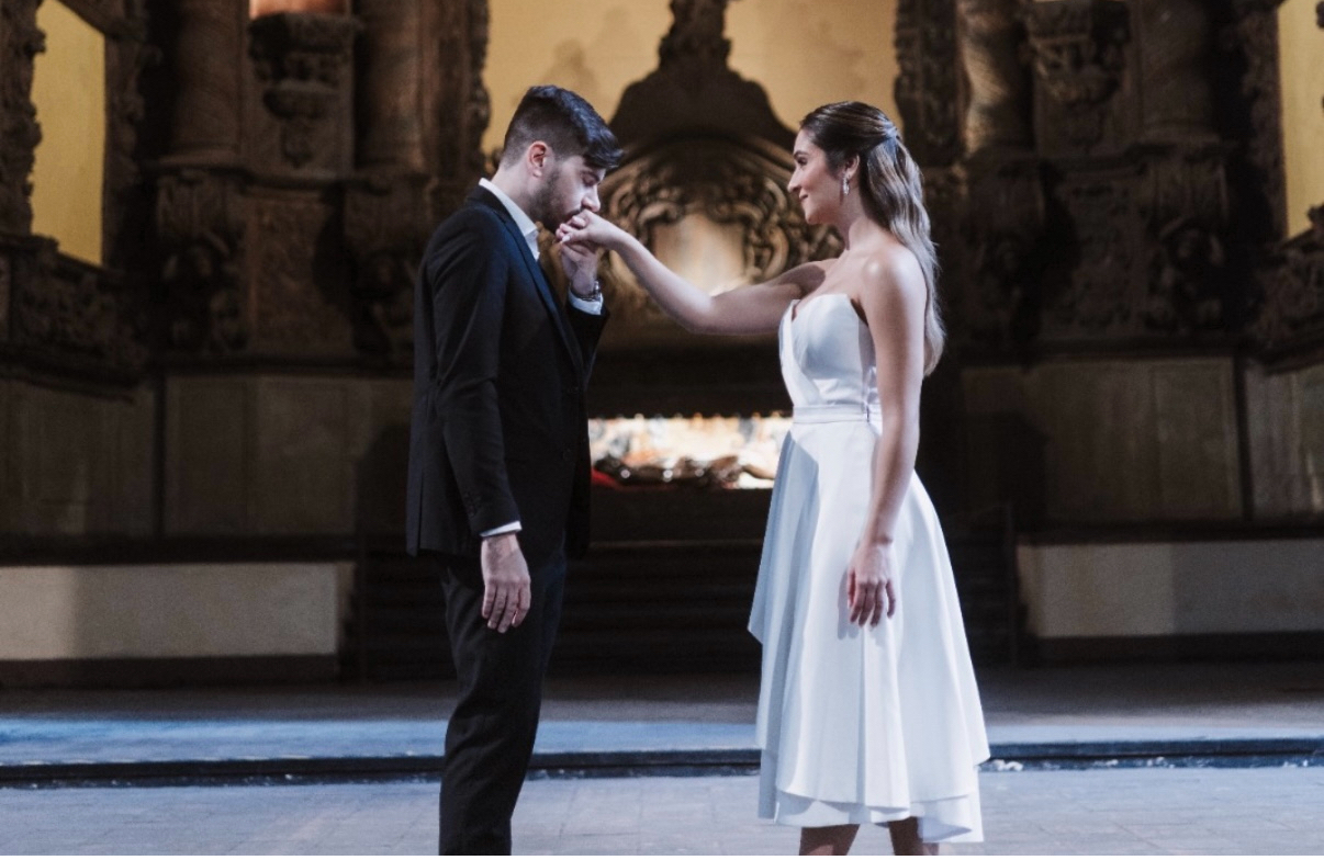 Os noivos, Anamaria Crispino e Sérvio Estácio 