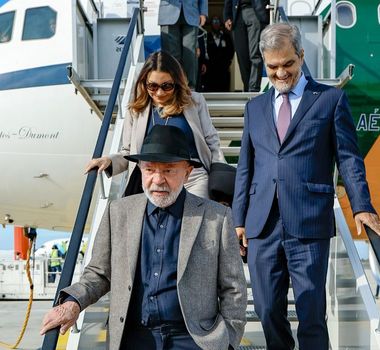 Imagem - Lula chega a Roma para eventos sobre segurança alimentar