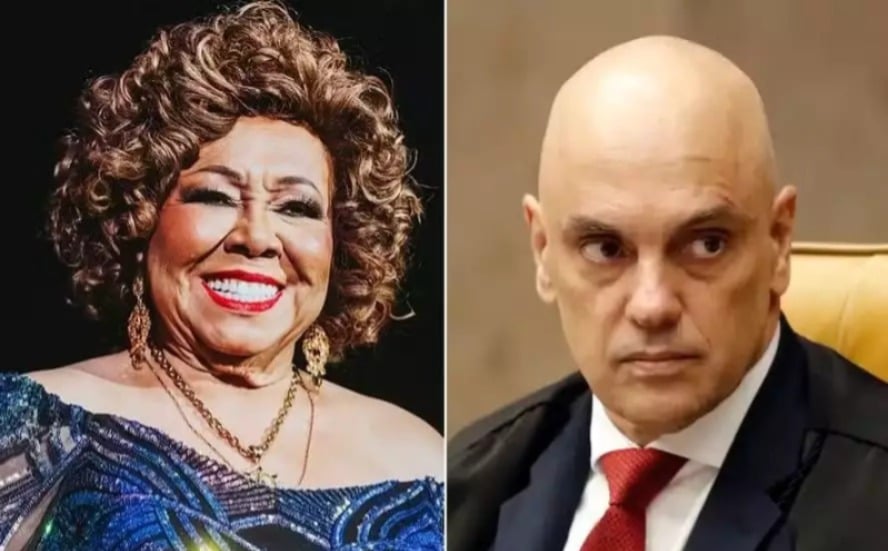 Alcione dedica show ao ministro Alexandre de Moraes.