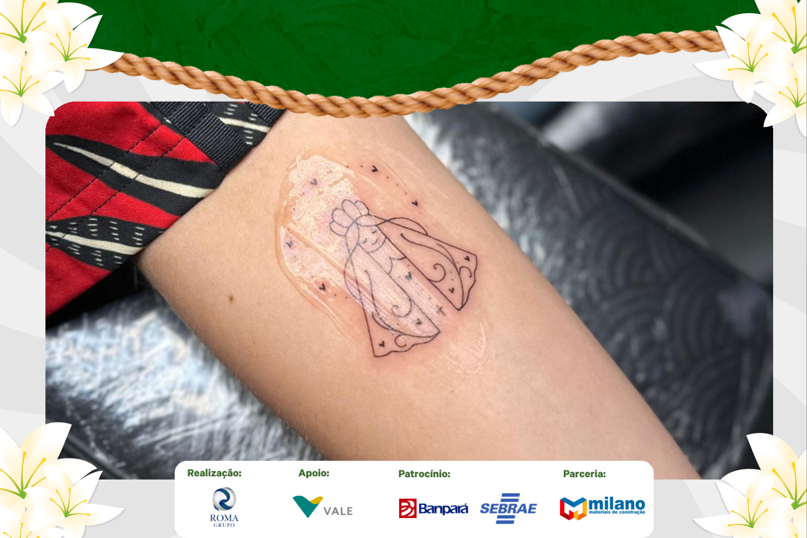 Homenagem na pele: tatuagem como forma de devoção se destaca no período do Círio.