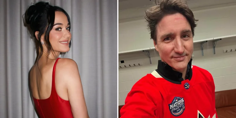 (Katy Perry e Justin Trudeau)