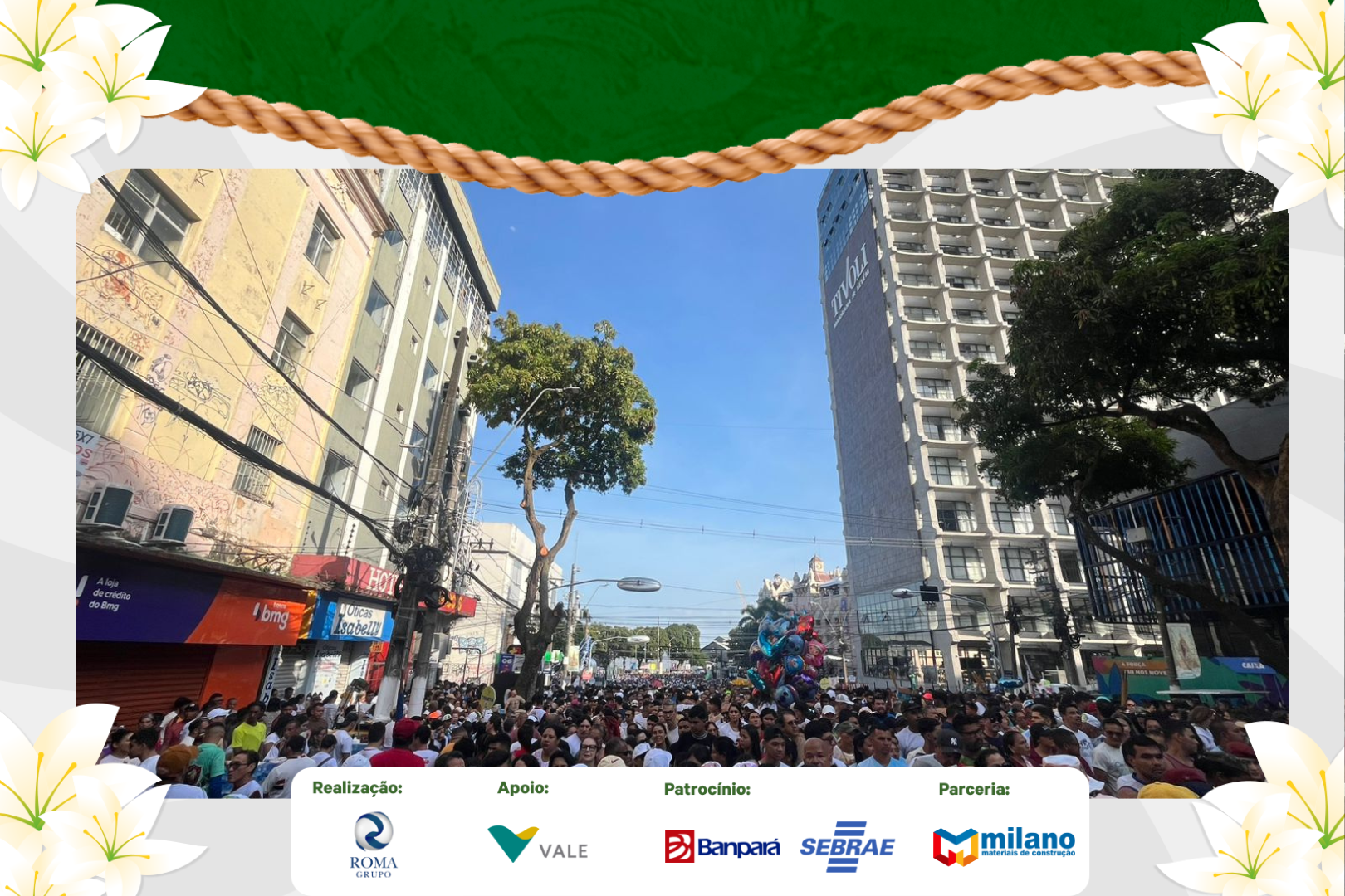 Previsão é de tempo ameno neste domingo de Círio.