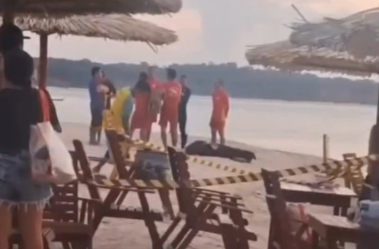 Momento que a vítima foi encontrada.