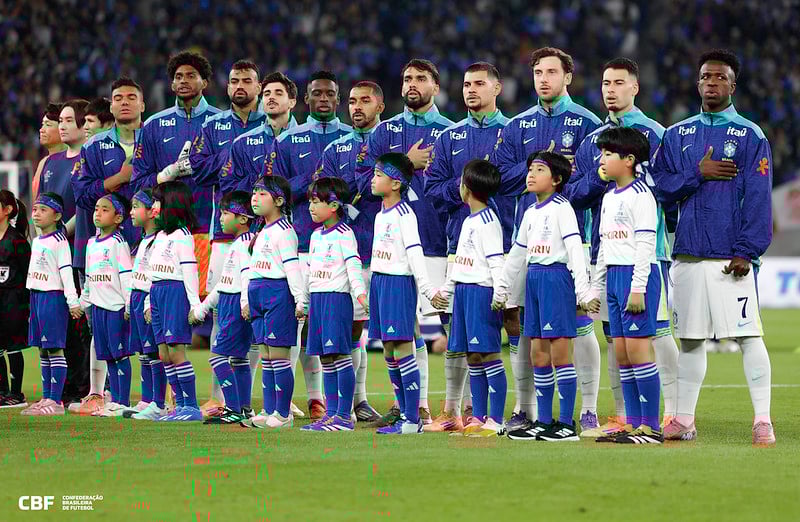 Brasil perdeu a segunda partida sob comando do técnico Carlo Ancelotti - 