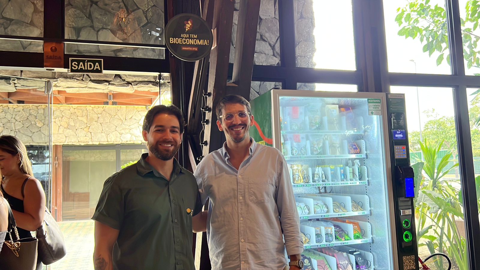 Rafael Barros, CEO do restaurante Amazônia na Cuia e Paulo Reis, presidente da ASSOBIO - 
