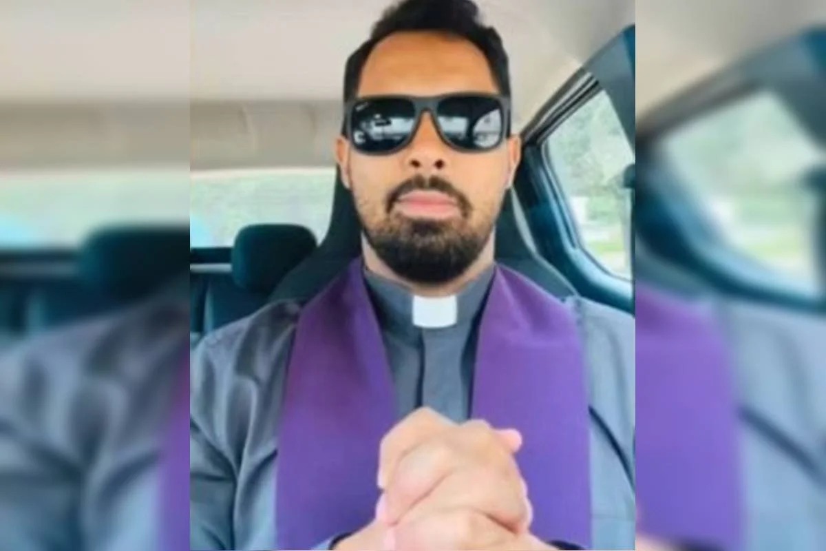 Padre Luciano Braga Simplício, responsável pela Paróquia Nossa Senhora Aparecida, em Nova Maringá (MT)