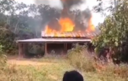 Imagem - Vídeo: casas e plantações são incendiadas em operação do Ibama no Pará