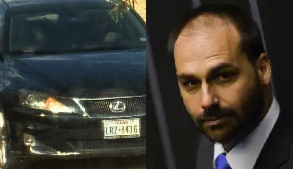 Eduardo registrou o carro que rondou sua casa - 