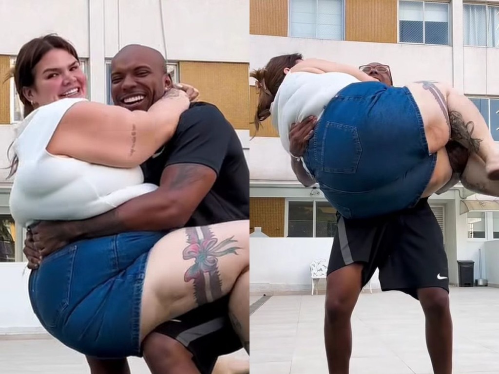 Thais Carla e o marido, Israel Reis -