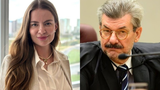 (Catarina Buzzi e o pai, o ministro do STJ, Marco Buzzi)
