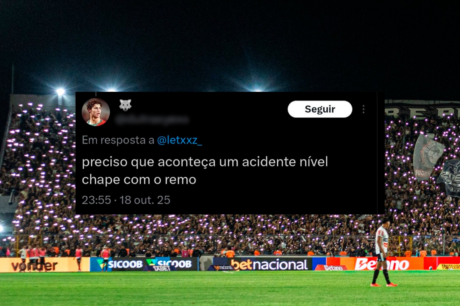 Imagem - Torcedor do Paysandu causa revolta ao desejar 'tragédia da Chapecoense' com o Remo nas redes sociais