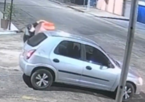 Um homem furtou um cone de sinalização que estava em uma rua de Capanema.