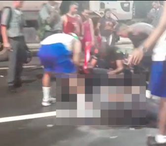 Imagem - Acidente entre duas motos deixa feridos na Rua da Marinha, em Belém