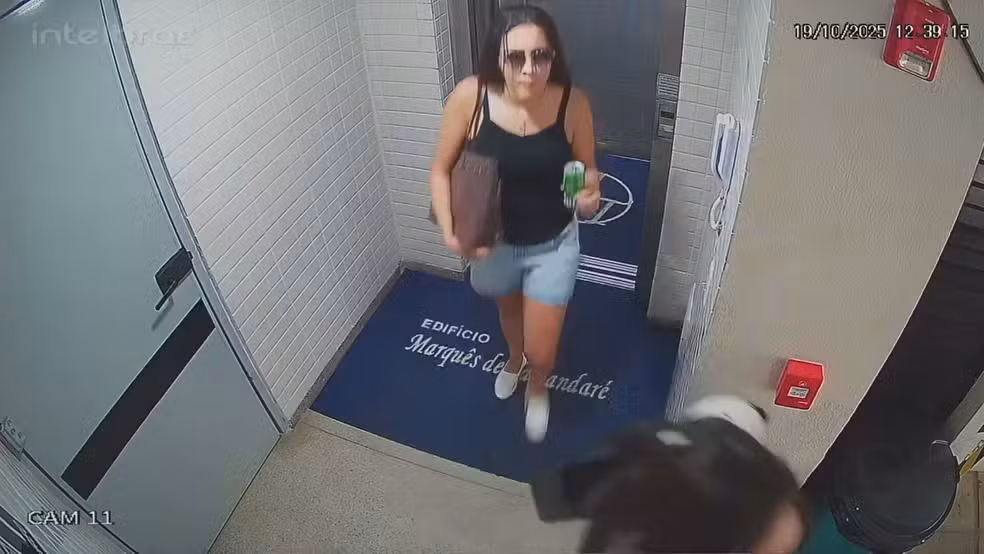 Câmera de segurança flagrou o crime -