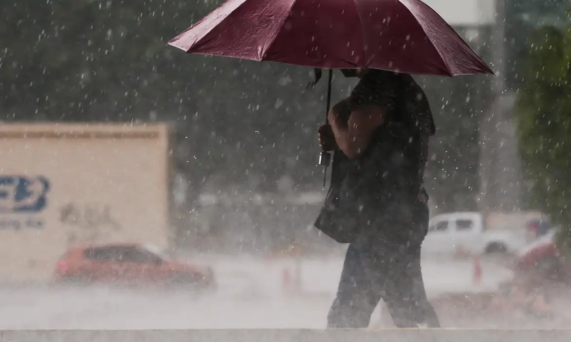 Inmet emite alertas de chuva intensa, acumulado de precipitação e ventos fortes que atingem diferentes regiões nesta terça-feira