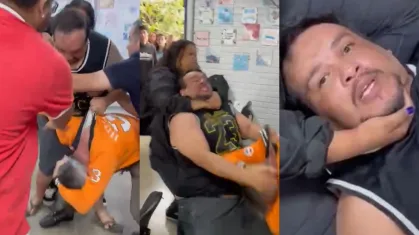 Professor teve ferimentos no rosto e óculos quebrados; agressor foi preso em flagrante
