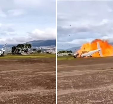 Imagem - Vídeo: avião cai e explode logo após decolagem na Venezuela