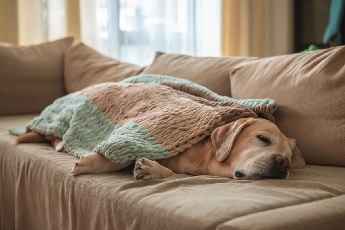Alguns nomes são ideais para cachorros que amam um cobertor macio e longas horas de sono  (Imagem: Olga Ilina  | Shutterstock)